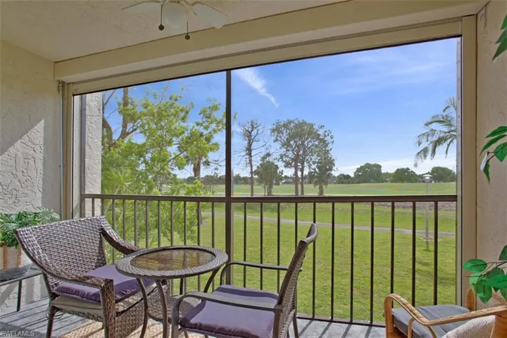 Lanai with retractable sun/storm shade