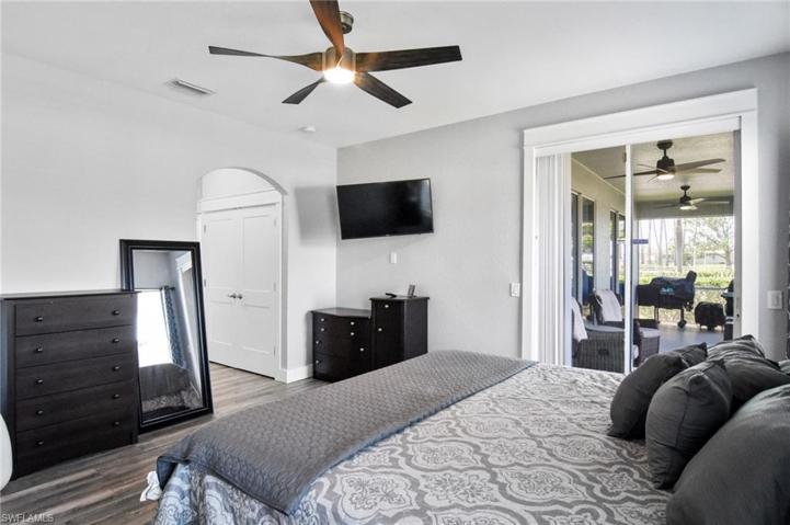 Master bedroom is located on the first floor.