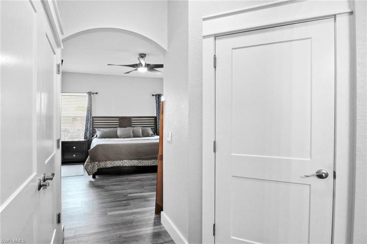 Master bedroom is located on the first floor.
