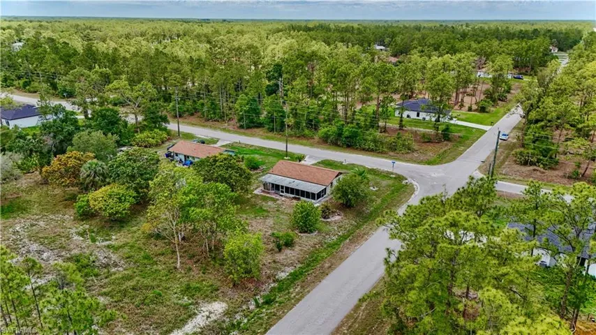 Drone / aerial view of a heavily wooded area