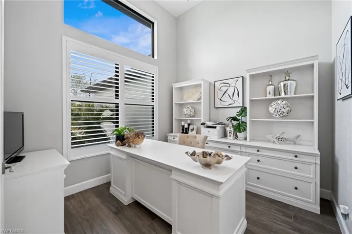 Office with lots of windows