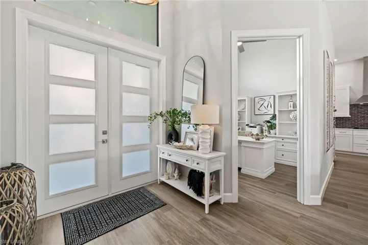 Office/den off the bright foyer entry