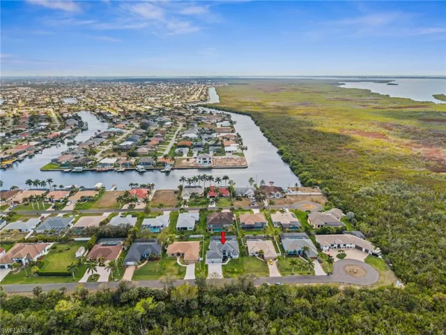 Aerial view of the Surfside neighborhood