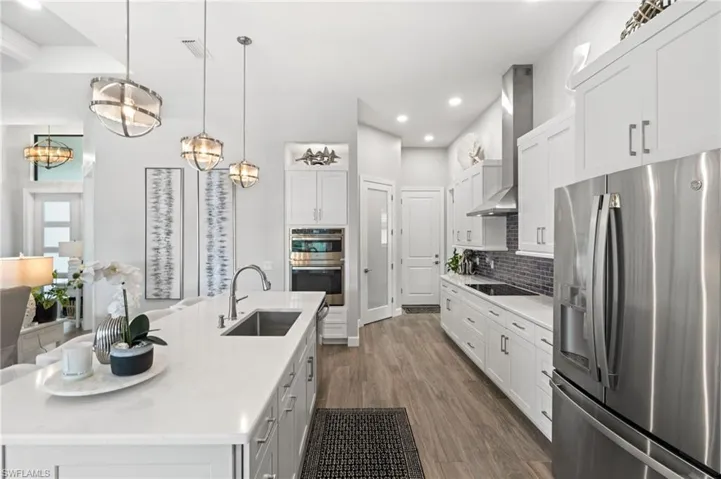 Quartz countertops throughout kitchen