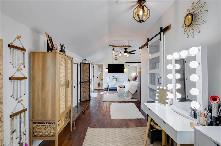 Spacious Entry, Closet and Under Eaves Storage in the Primary Bedroom
