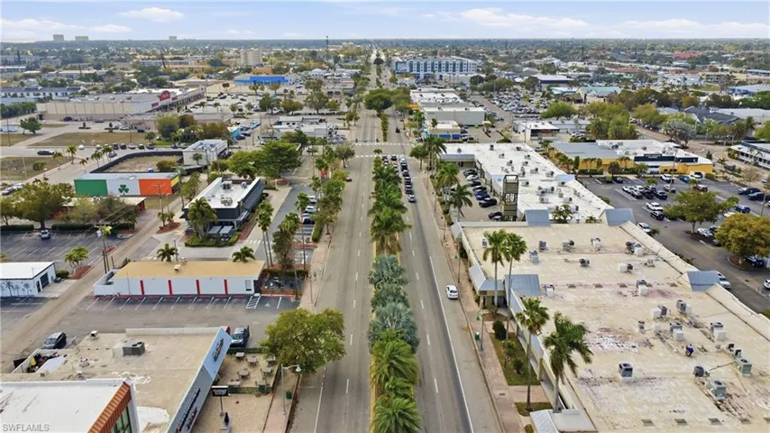 Aerial view of Downtown Cape Coral.