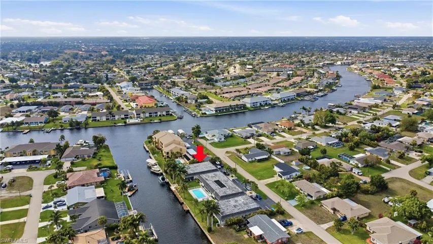 View of property location with nearby Downtown Cape Coral