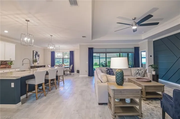 Kitchen and Living Room