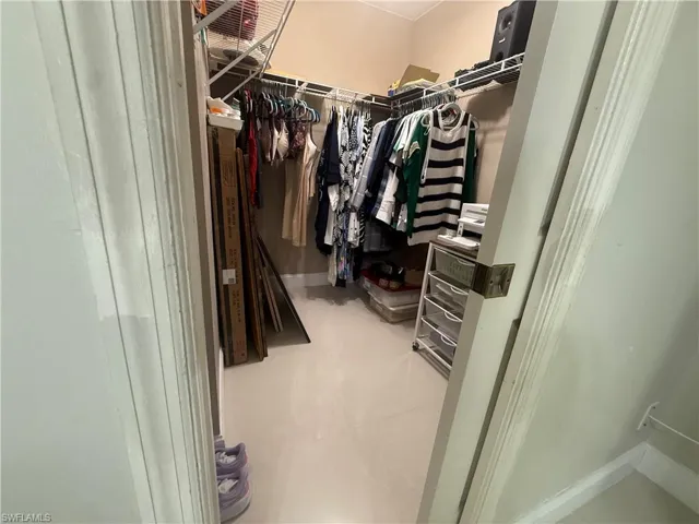 View of spacious closet