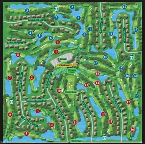 Quail Creek Country Club 2 Golf CoursesMap of the Quail & Creek Courses
