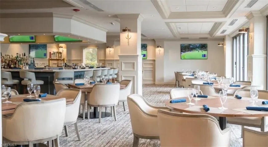 Greenside Grill Bar and Dining Area downstairs