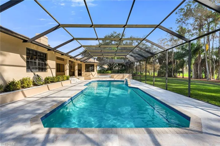 Pool and Lanai area with Pool Bath