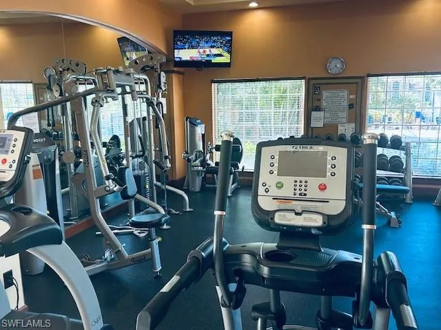 View of workout area