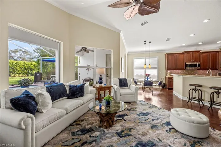 Family room looking towards kitchen/breakfast nook