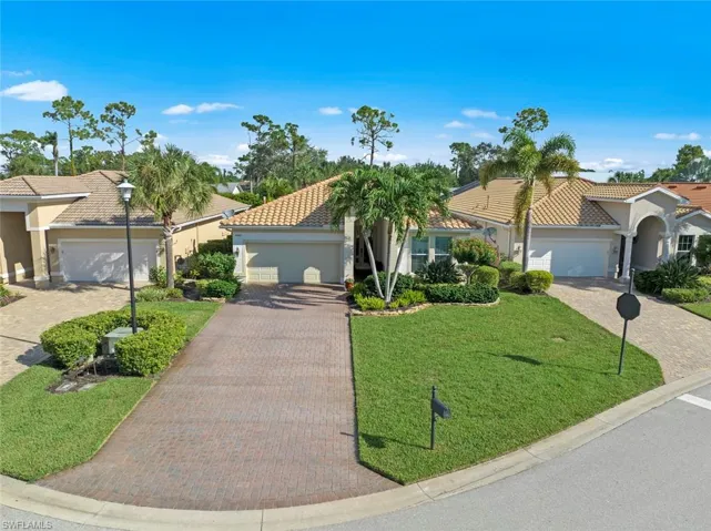 Aerial view of front of home