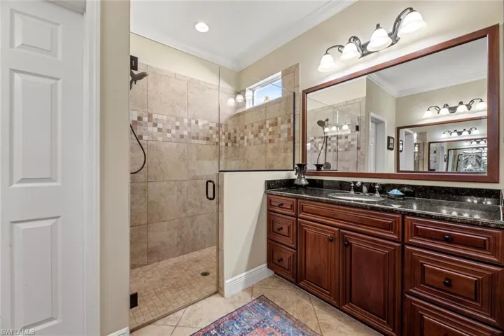 Oversized walk-in shower