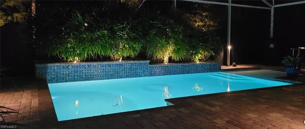 Pool at night
