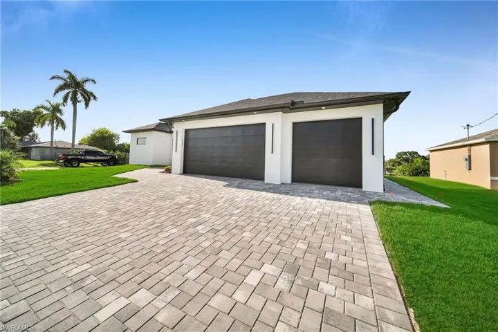 Garage with a yard