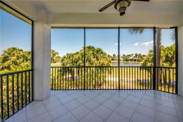 Lanai with beautiful view of water & golf course