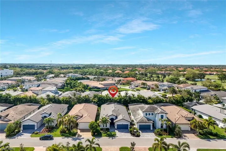 Drone / aerial view with a residential view