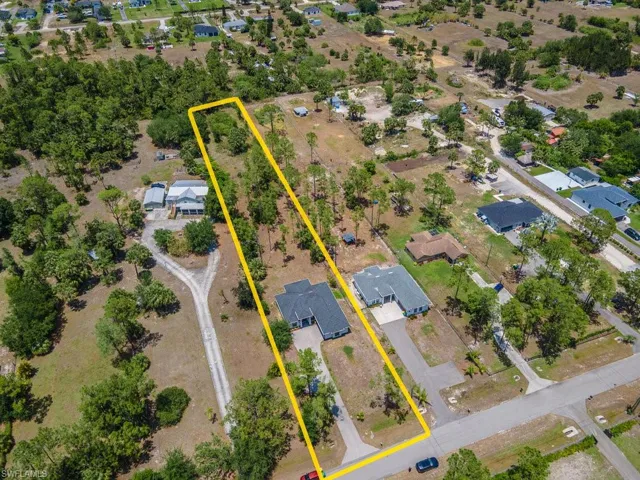 Aerial perspective of suburban area