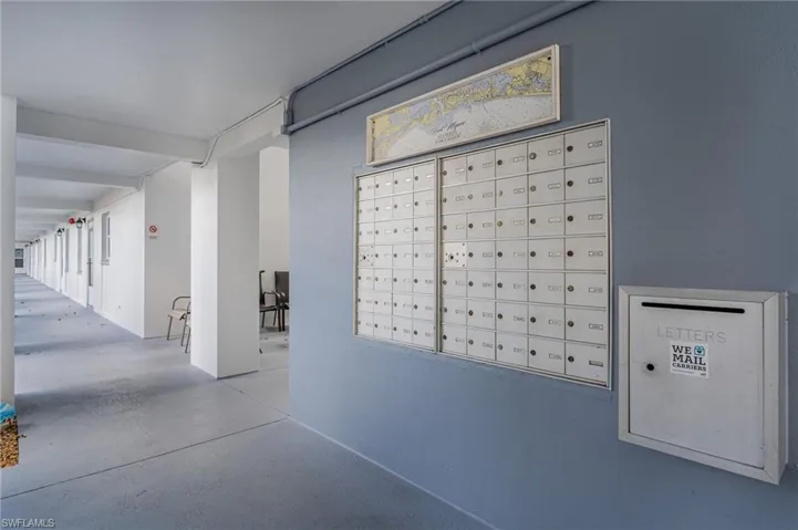 Elevator and mail room