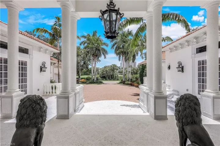 View of driveway from front door.