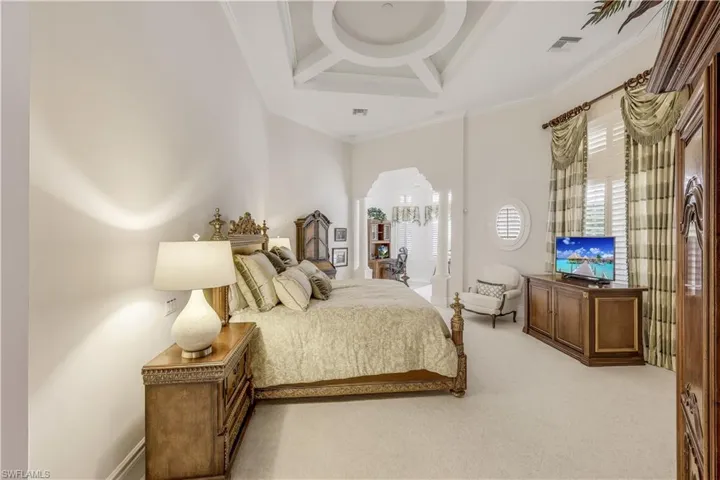At day's end, retire to the grand primary suite.