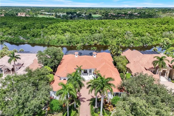 Aerial view of front of home.
