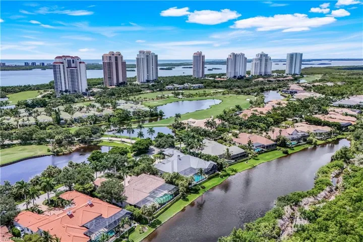 Aerial view of Baywoods.