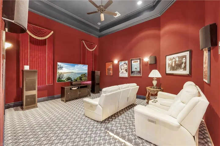This dedicated theater room is the perfect spot to view the latest films or to enjoy a favorite classic!