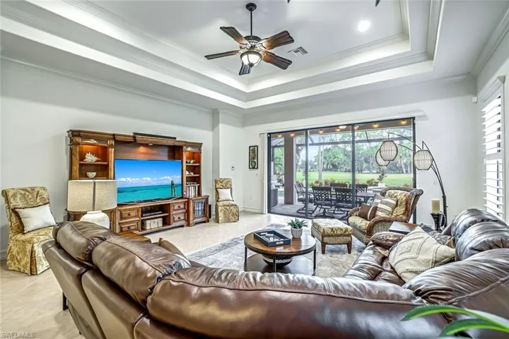 Everyone can gather in this generous living room
