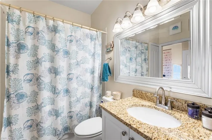 2nd full bath has a shower/tub combination.