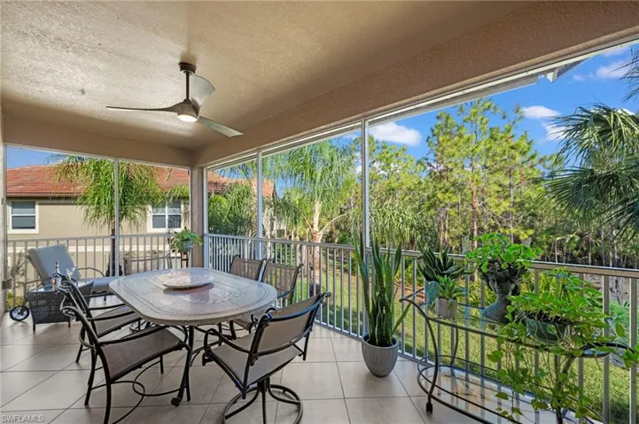 Lanai with preserve view