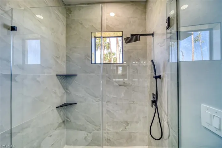 Bath #3 with a tile finish shower