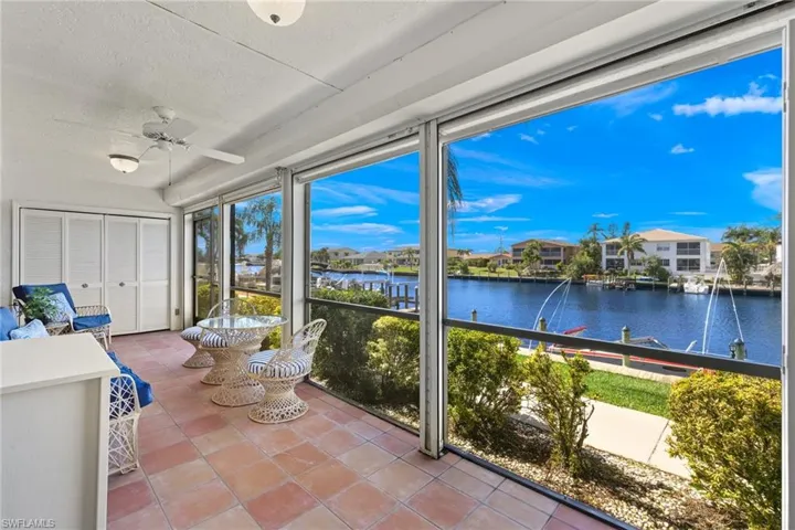 Lanai with electric hurricane shutters