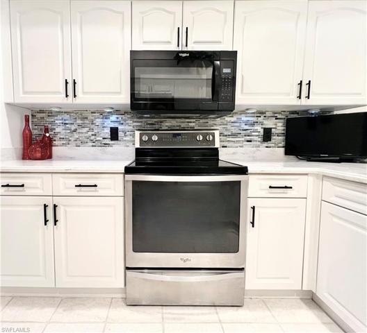 Glass tile backsplash