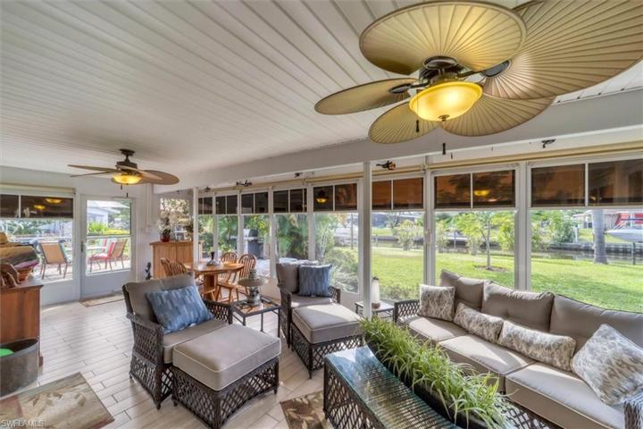 Florida Room with Canal View