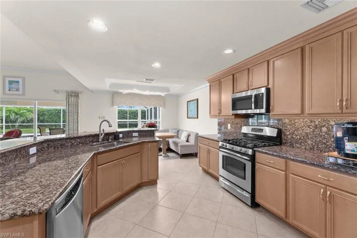 Kitchen looking towards breakfast area