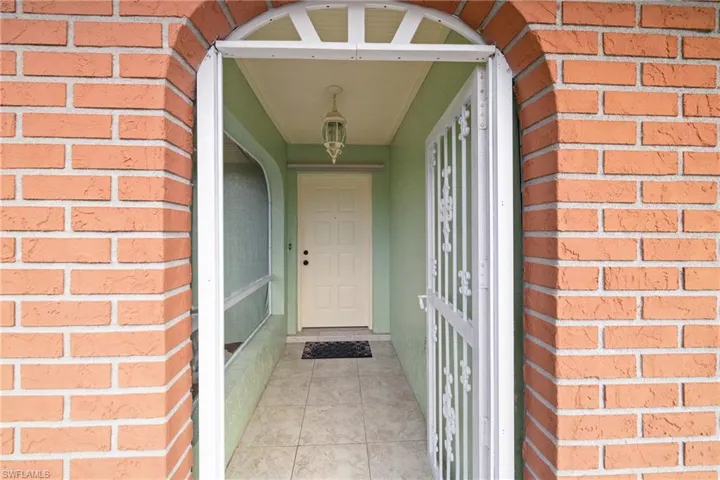 View of exterior entry