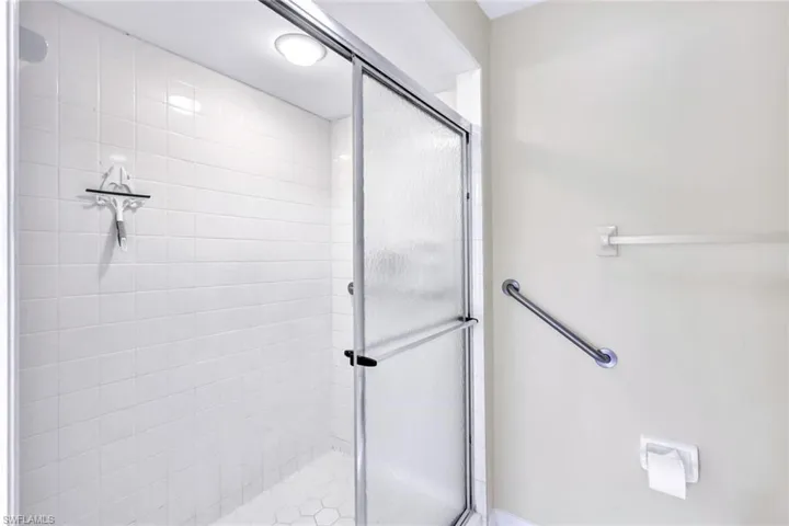 Bathroom with walk in shower