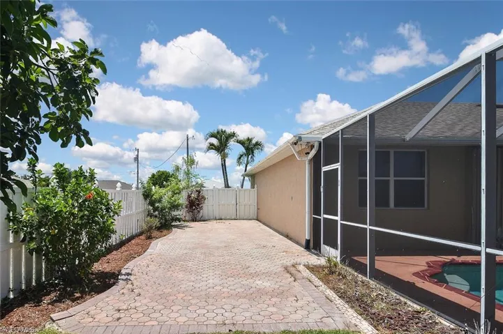 Large Paver Patio Area
