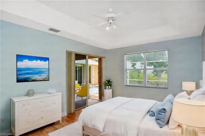 Virtually Staged Master Bedroom