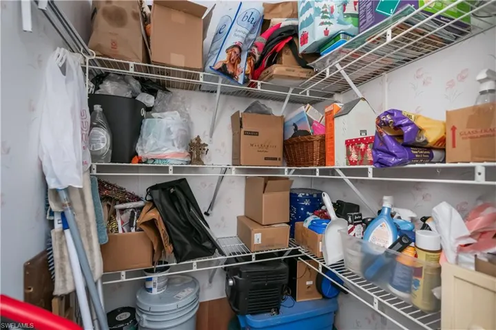 Massive walk-in pantry in kitchen