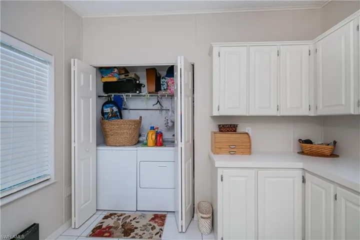 In unit laundry area