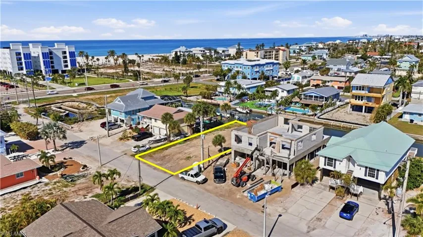 Drone / aerial view of a large body of water - Virtually Edited Image