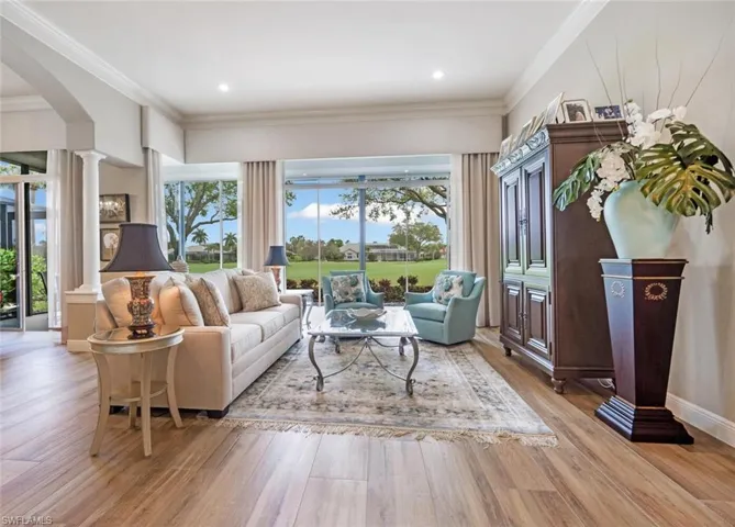 Spacious Living room with lots of natural light and Sliders to the Lanai