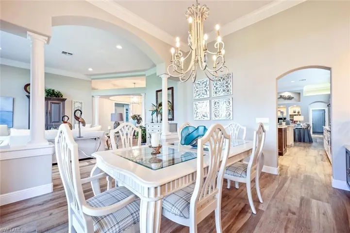 Formal Dining Room open with easy Kitchen access and open to the Living Room