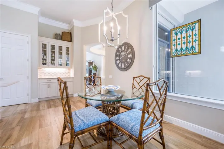 Eat in Kitchen with view of the Courtyard