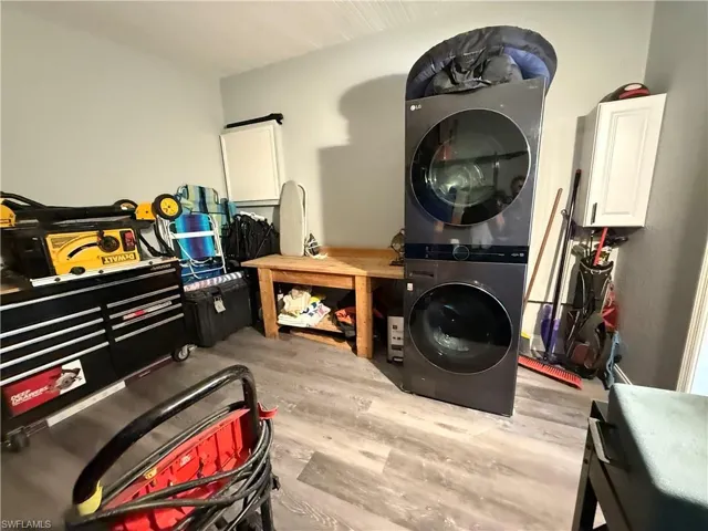 Laundry and storage area
